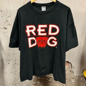 Red Dog Beer Vintage 90s Discontinued Alcohol Graphic Logo Tee 2X XXL USA Made